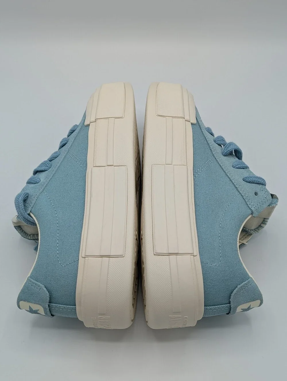 Converse Women's 8.5 Platform Canvas Sneakers Aqua Vernal Pool Cruise Ox Low - Picture 5 of 9